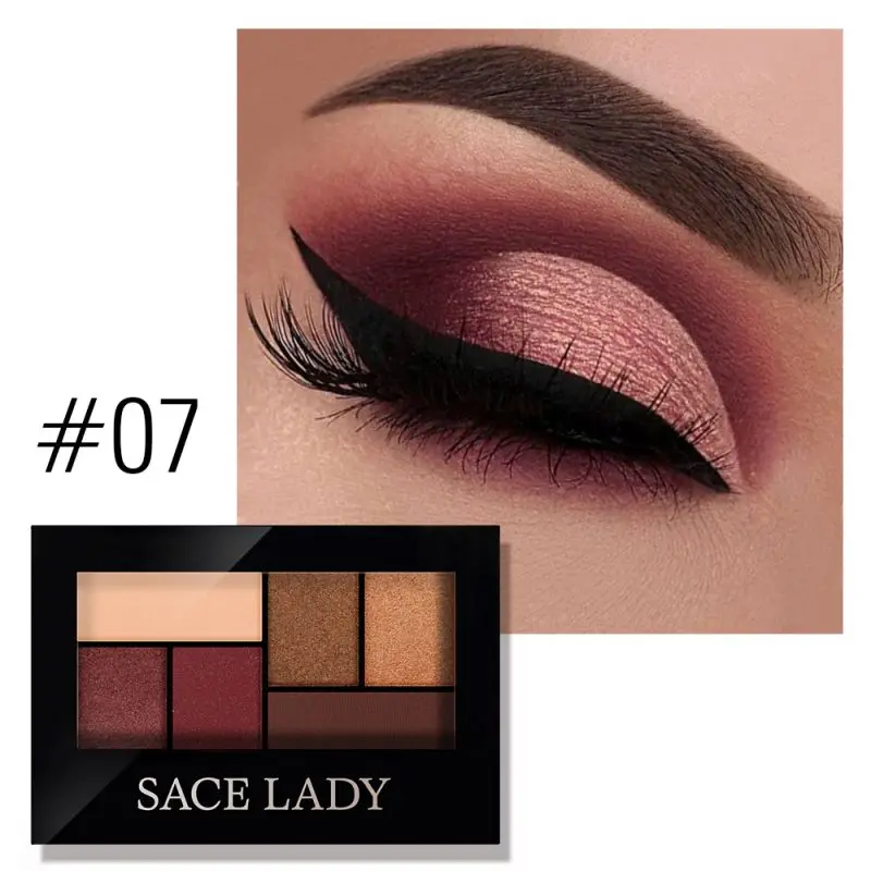 6-color Long Lasting Eyeshadow Palette Waterproof Colorfast Eye Shadow Powder Recommend