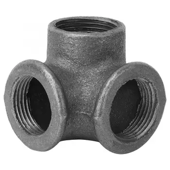 

5pcs Side Outlet Elbow DEG 90 degree Black Malleable Iron Pipe Fitting Connector Connection