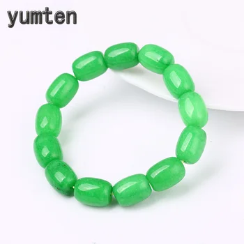 

Green Jasper Stone Bracelet Fashion Women Bangles Engagement Jewellery Men Personality Birthday Present Original Prayer