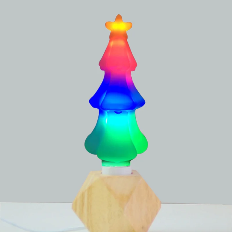 

Christmas Mini LED Light Bulb 7 Colors Changing Light Christmas Tree Xmas Party Wedding Home Decoration Gift Glow Props New