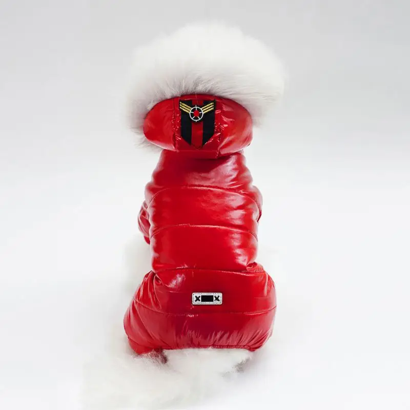 Высококачественная зимняя одежда для собак теплая куртка для питомца четырехконечные комбинезоны одежда для маленьких собак Одежда для собак наряд Ropa Perro