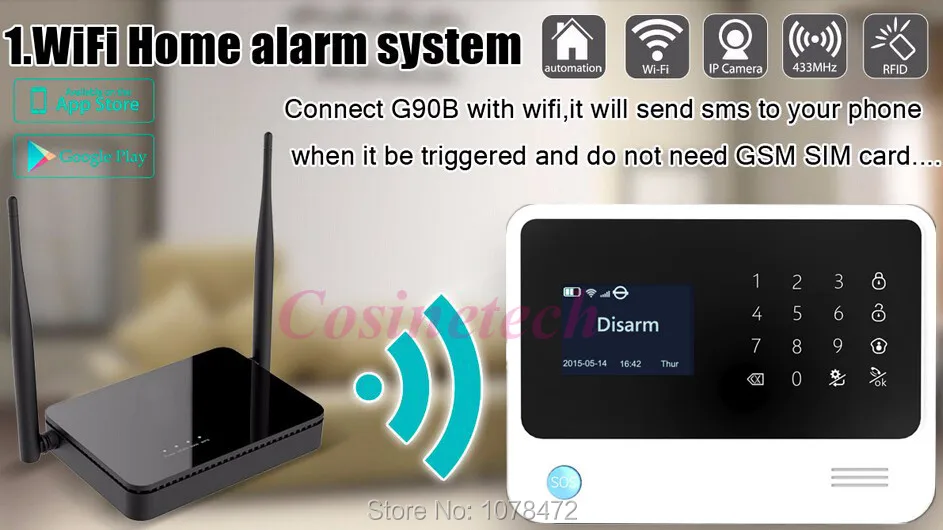 Новый smart двусторонней датчик двери магнит для g90b WI-FI GSM сигнализация, золотой безопасности дома сигнализация двери/окна, двери contact