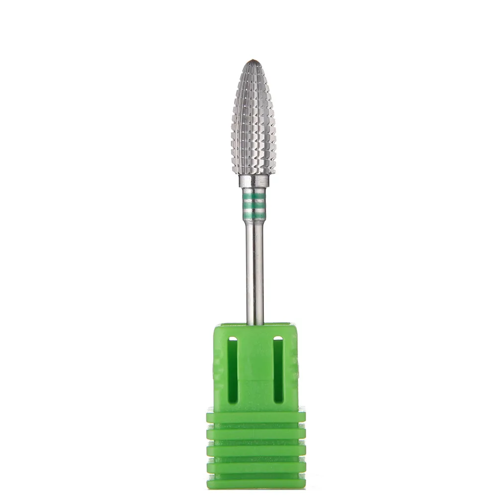 Зеленое шлифовальное сверло для ногтей сменная пилка для удаления карбида для электрической маникюрной машины аксессуары инструмент для дизайна ногтей 827