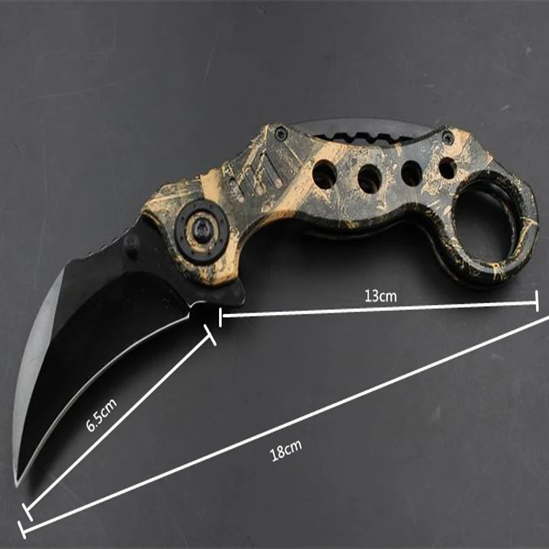Новый 5 видов цветов складной нож karambit с фиксированным лезвием походные ножи для