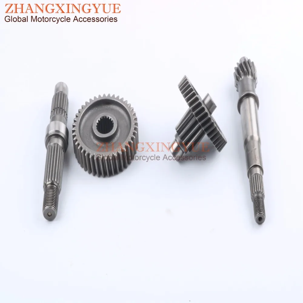 Задние зубья коробки передач GY6 125cc 150cc 152QMI 157QMJ после сборки зубчатой двигатель с 4