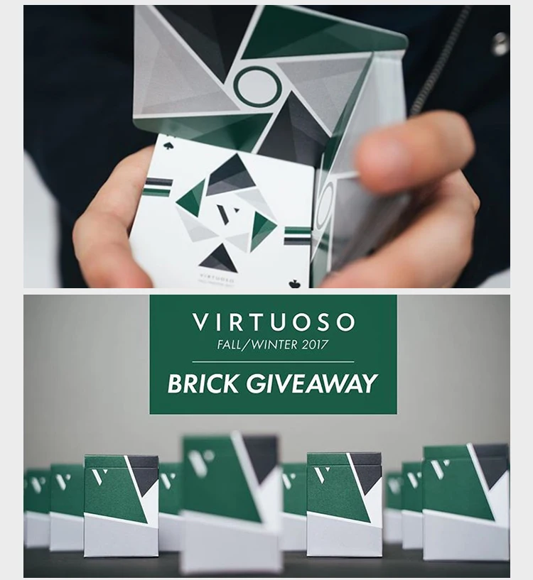 Virtuoso Осень зима 2017 FW17 игральные карты от The Virts новое издание Премиум класс для