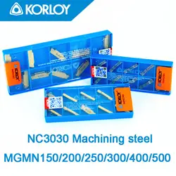 Mgmn150 mgmn200 mgmn250 mgmn300 mgmn400 mgmn500 NC3030 10 шт./компл. KORLOY ЧПУ Твердосплавных обработки стали Бесплатная доставка