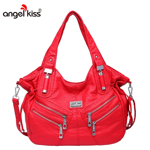 Angel Kiss Women Handbags Hobo Shoulder Bags Tote Pu Leather Angel Kiss Women Handbags Hobo Shoulder Bags Tote Pu Leather Fashion Large Capacity
