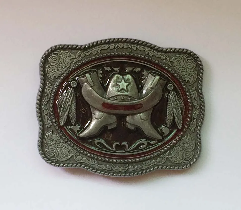 

Western Cowboy&girl Belt Buckle SW-BY568 suitable for 4cm wideth snap on belt with continous stock