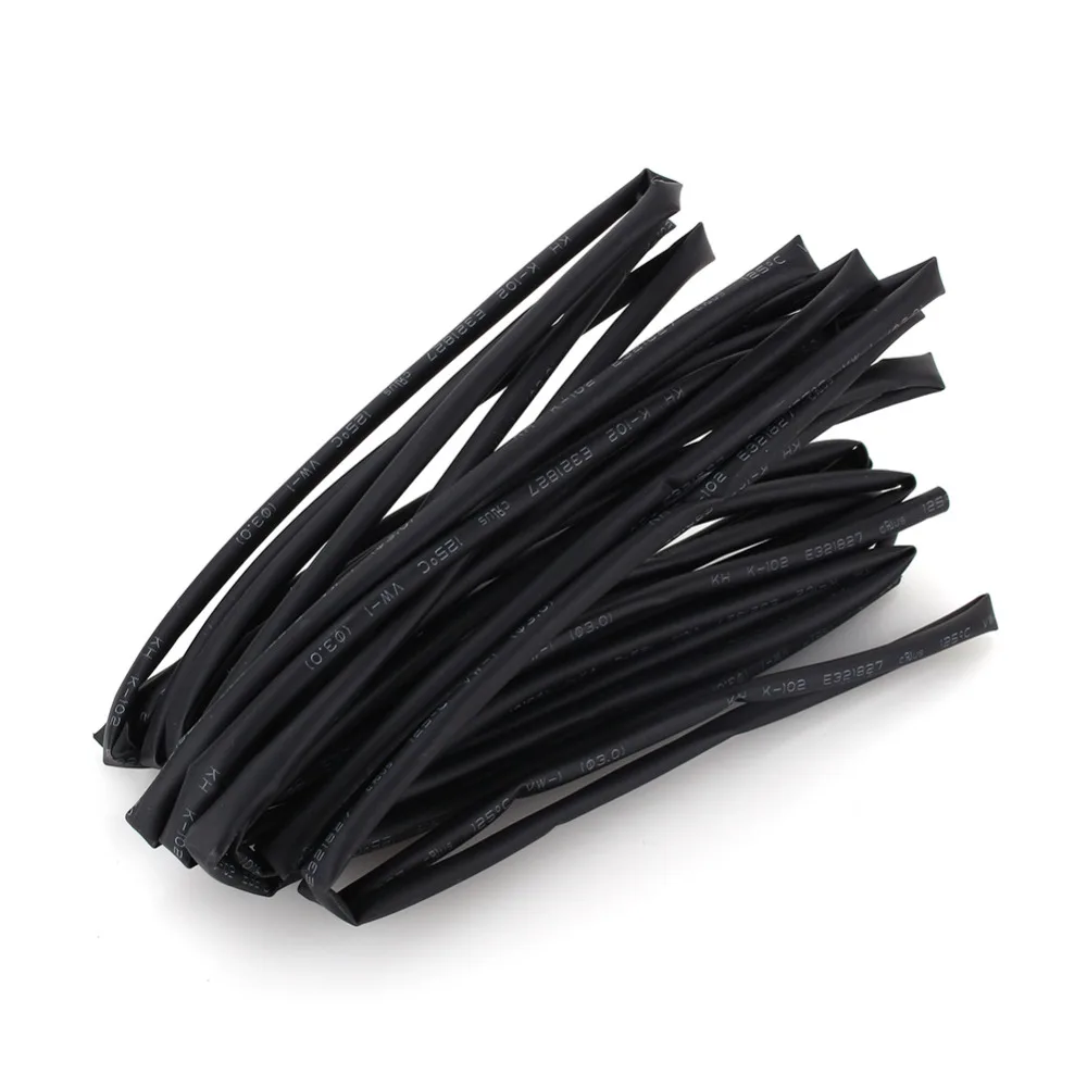 

VBESTLIFE Diameter 3mm Length 5M Heat Shrink Tubing Shrinkable Tube Black Wire Wrap Heat Shrink Tubing Shrinkable Tube