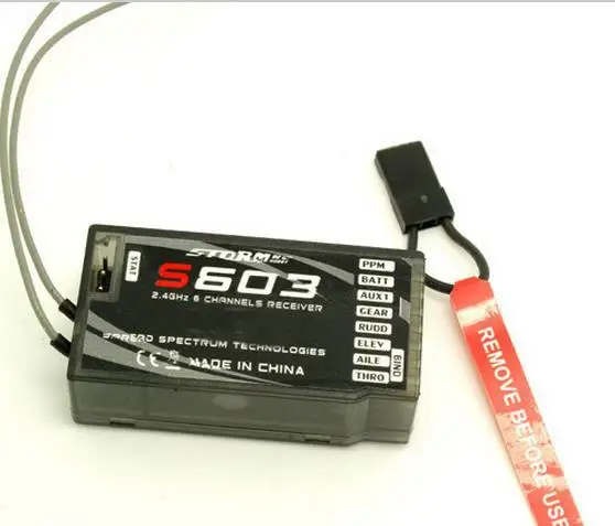 

S603 6CH 2.4G Receiver COMPATIBLE WITH DX6i JR DX7 PPM Quadcopter for Helicopters Quardcopters RC Airplane DSMX
