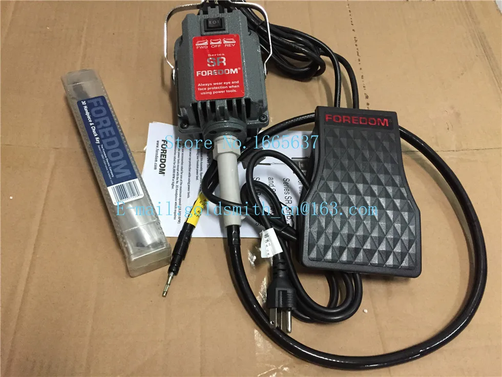 110/220V SR flexshaft Complete Kit, Foredom SR Power gold Carving motor