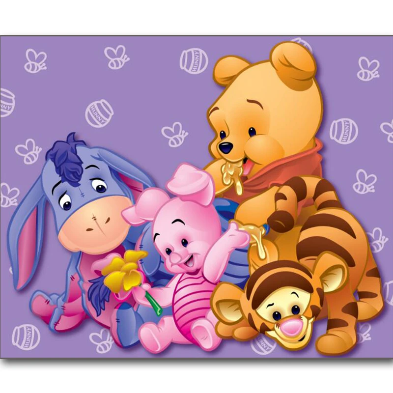 Pooh bear diamond painting kit wall decoration painting