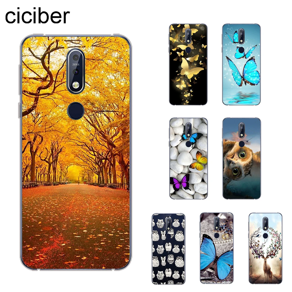 

ciciber Butterfly Owl Cover For Nokia 8.1 7 7.1 6 6.1 5 5.1 3 3.1 2.1 Plus 9 PureView Phone Cases For Nokia X7 X6 X5 X3 Soft TPU