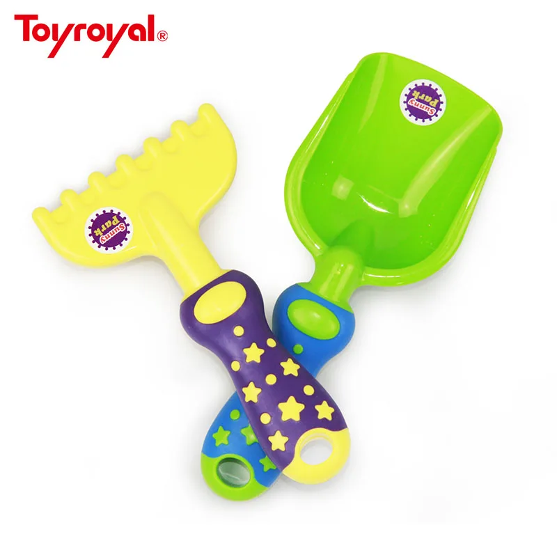 ToyRoyal, Солнечный парк, Детская ванна, игра в воду, ведро и песок, набор игрушек, красочные пляжные инструменты для малышей, детский подарок - Цвет: 2 PCS