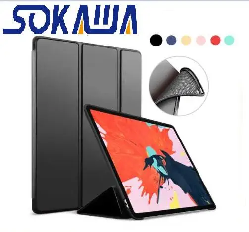 For Apple iPad Pro 11 Smart Cover PU Leather + Soft Back Stand Magnetic Auto Wake/Sleep Tablet Silicon Case | Компьютеры и офис