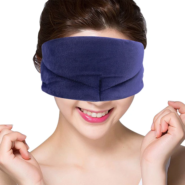 Adjustable Lavender Travel Sleeping Eye Mask EyeShade Bandage For Sleep