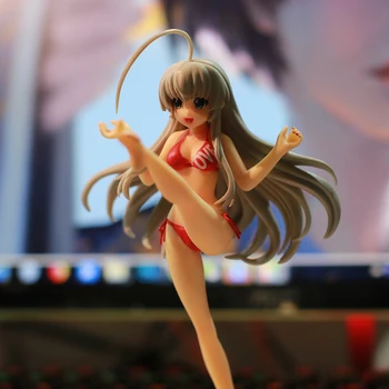 

Anime Haiyoru Nyaruani Nyarlathotep Swimsuit Ver PVC Action Figure Collectible Model doll toy 16cm