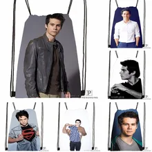 Изготовленный на заказ О 'Брайен Drawstring сумка-рюкзак милый рюкзак дети сумка(черный назад) 31x40 см#180531-04-44