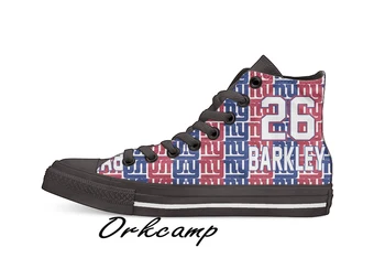 

New York Football Player Barkley High Top Canvas Shoes Custom Walking shoes