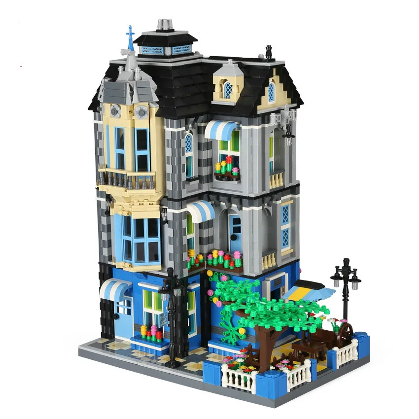 

Wange Blocks Architecture Series Model Hotel Building Bricks Beautiful House Brinquedos Educational Toys for Children Gifts 6310