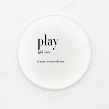 Скандинавский стиль черно-белый минималистичный игровой юморит забавная Цитата подставка для керамической чашки Креативный подарок кухня дополнительный коврик напитки