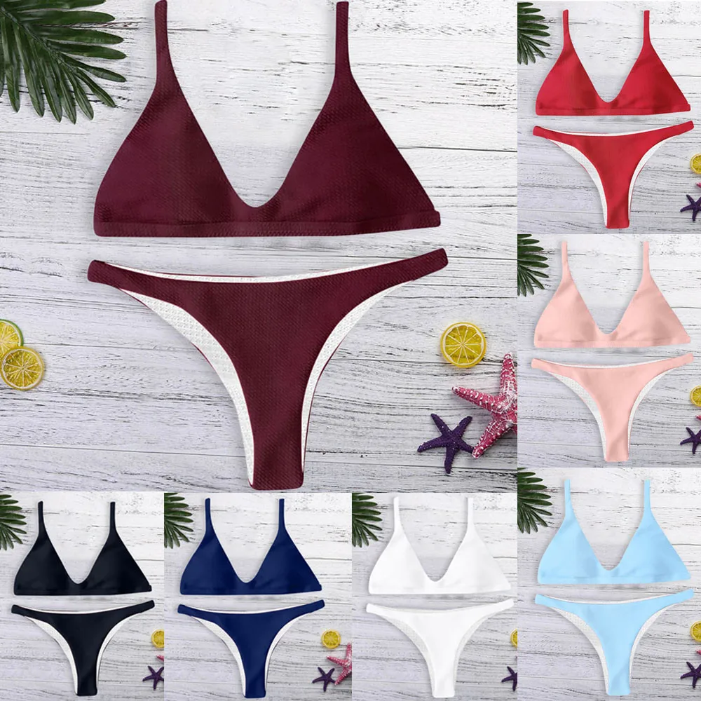 

Brazilian Bikini Swimwear Women Swimsuit 2019 Micro Bikini Set Push Up Padded Bathing Suit Beach Wear Maillot De Bain Femme