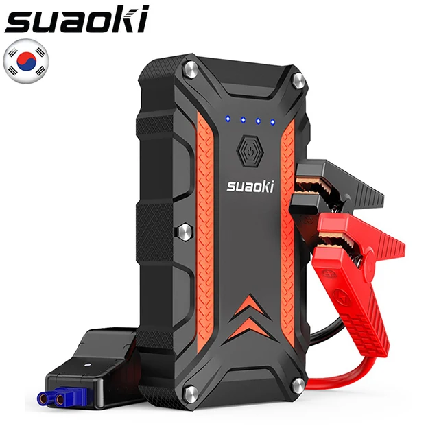 

SUAOKI 1000A Peak Portable Car Jump Starter QC 3.0 Type C up to 7.0L Gas 5.0L Diesel Engine Auto Battery Booster Power Bank