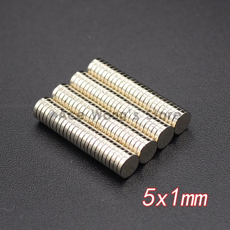 20pcs Neodymium Disc 5x1 mm N35 Super Strong Powerful Rare