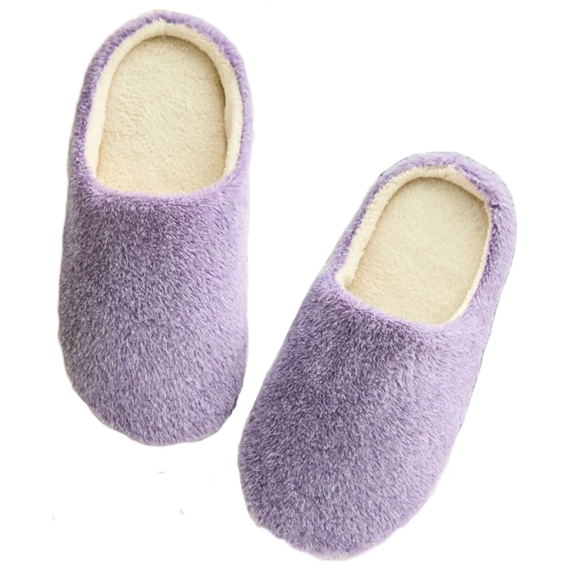 

Winter Home Slippers Women Flock Flip Flops Warm Shoes Woman Slides Soft Indoor Slippers Antiskid Home Shoes Pantoufle Femme