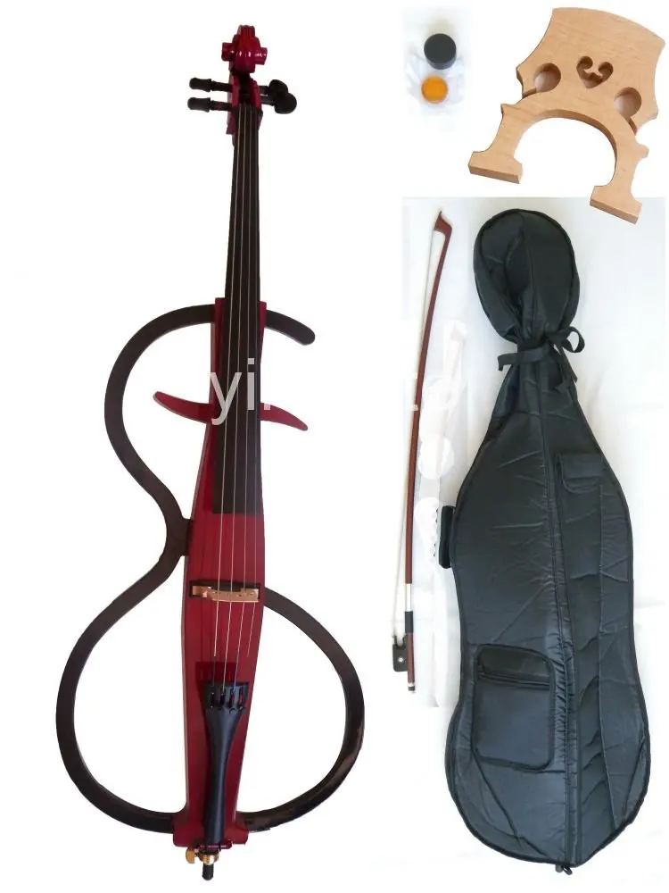 Cheap 4 4 New Electric Cello Powerful Sound White Blue Black Yellow