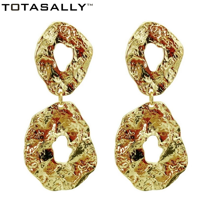 

TOTASALLY Punk Statement Earrings for Women Fashion Metal style dangle Earring Jewelry Accessories pendientes mujer moda