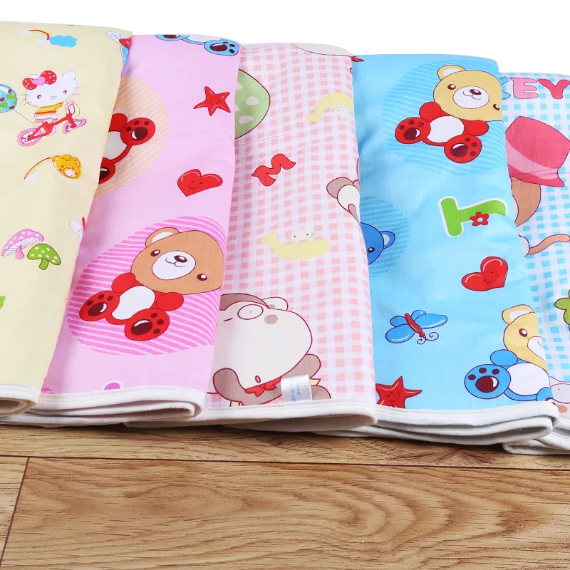 

0-24 months Baby care Diapers Pad Cartoon Cotton Mattress Baby Pure Cotton Urine Pad Waterproof Can Wash Newborn Urine Pad