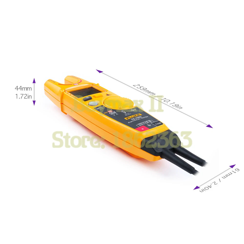 Fluke T6-1000 Бесконтактный AC True RMS напряжение/ток клещи с Гц, тест сопротивления