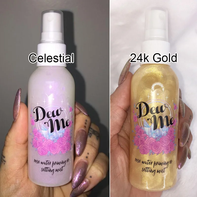 New Hot Highlighter Bronzer Liquid Setting Spray Illuminating Face Shimmer Long-lasting Brighten Glow Rose Gold Highlight Makeup