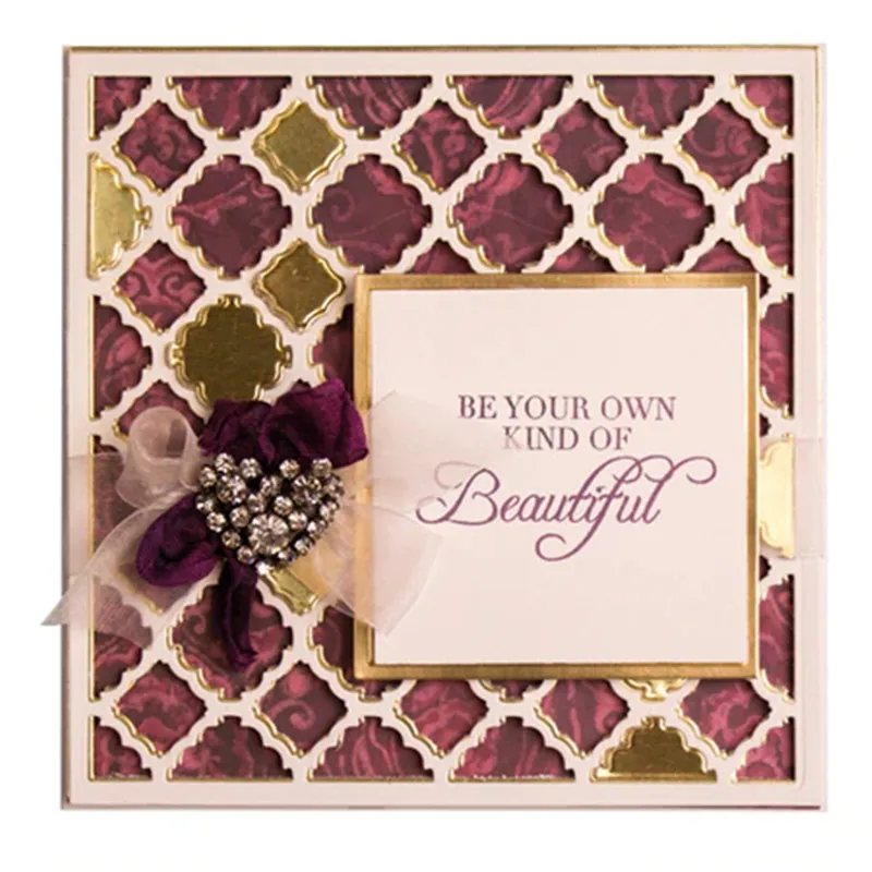

GJCrafts Frame Metal Cutting Dies New 2019 Background Craft Dies Scrapbooking DIY Paper Embossing Cuts Card Making Diecuts