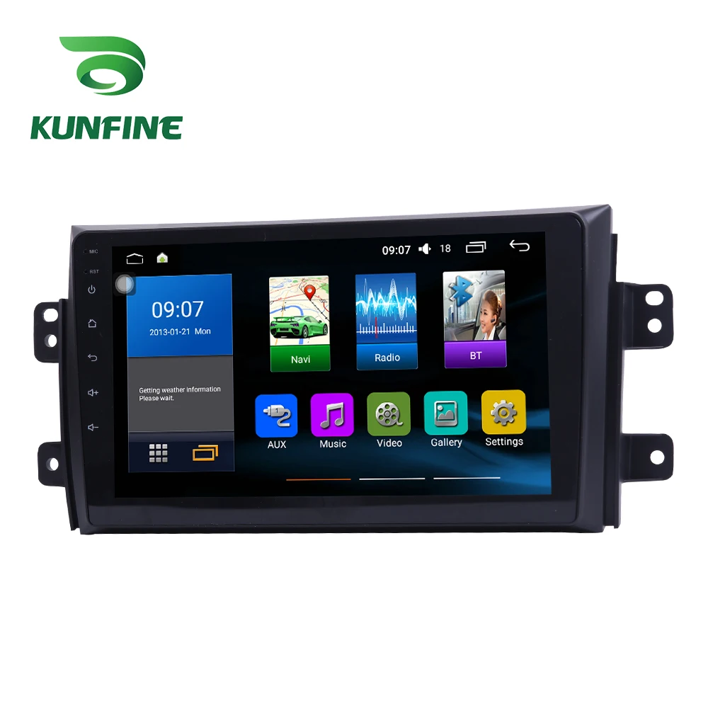 Octa Core 1024*600 Android 8.1 Car DVD GPS Navigation Player Deckless Car Stereo For SUZUKI SX4 2006-2013 Radio Headunit wifi