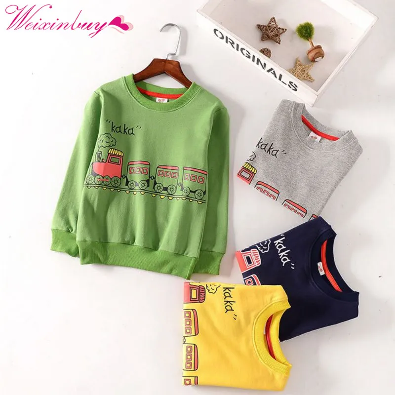 

Cartoon Car Baby Boy Sweatshirt Autumn Long Sleeve Cute Baby Boy Clothes Fashion Sweatshirt for Boys and Girls Children Clothing