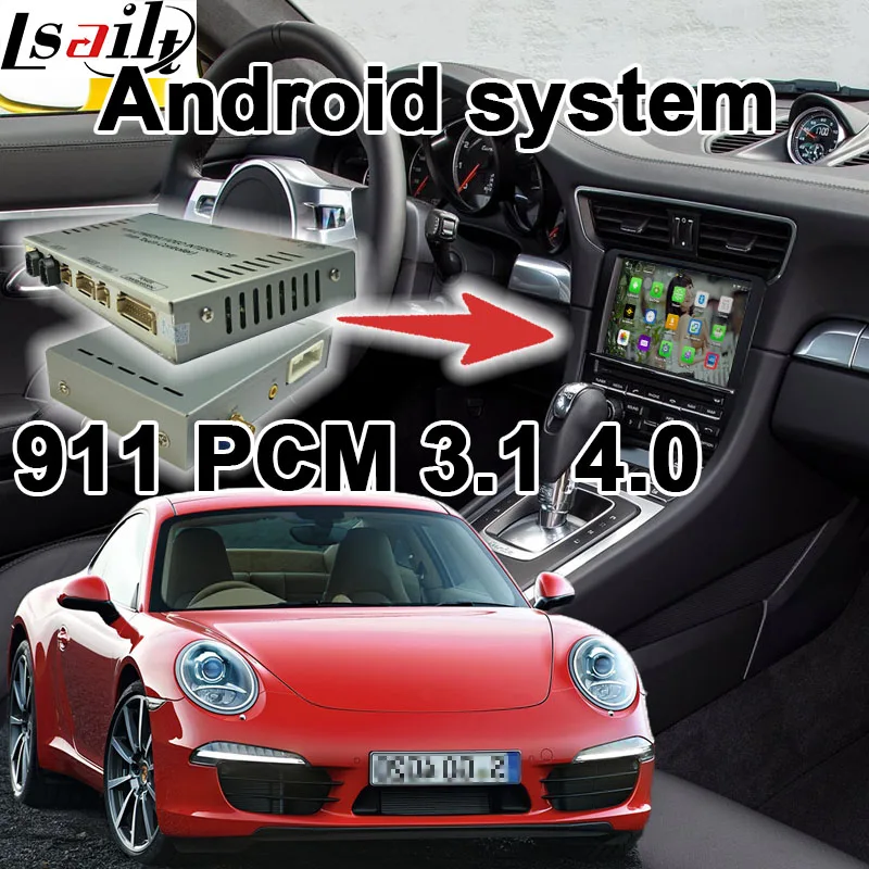 Android 6,0 gps навигационная коробка для Porsche 911 PCM 3,1 4,0 видео интерфейс коробка с carplay google play youtube заднего вида