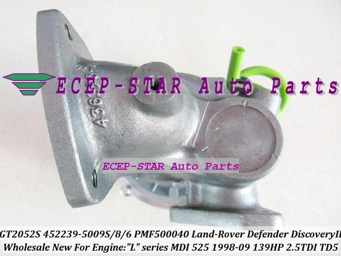 GT2052S 452239 452239-5009S 452239-0006 PMF50040 LR006595 Turbo For Land-Rover Defender Discovery II 2.5 TDI TD5 90Kw 102Kw 139HP MDI 525 1998- (4)