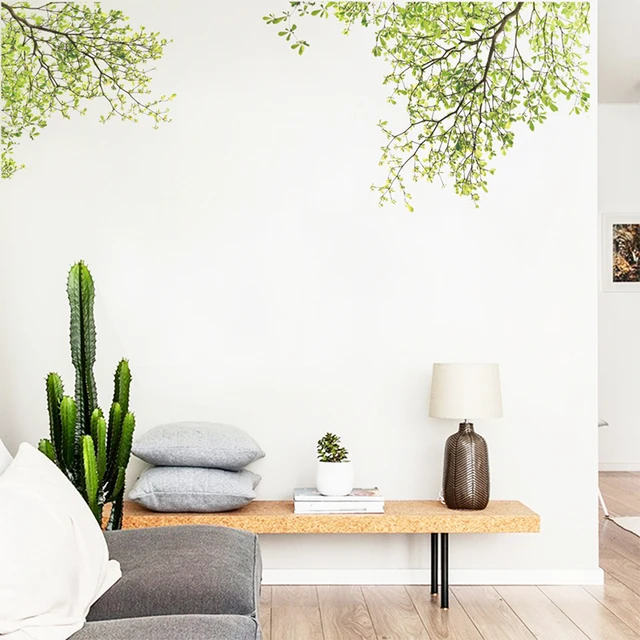 Green Tree Branch Wall Sticker Vinyl Living Room Stickers Home Green Tree Branch Wall Sticker Vinyl Living Room Stickers Home Decor Poster Vinilos Paredes