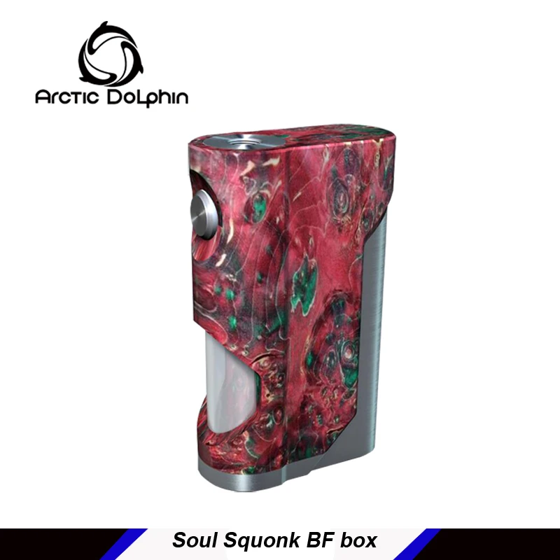 Arctic dolphin Soul стабилизированный деревянный Squonk Mod одиночный 18650 батарея Squonker электронная сигарета 7,0 мл Squonk бутылка