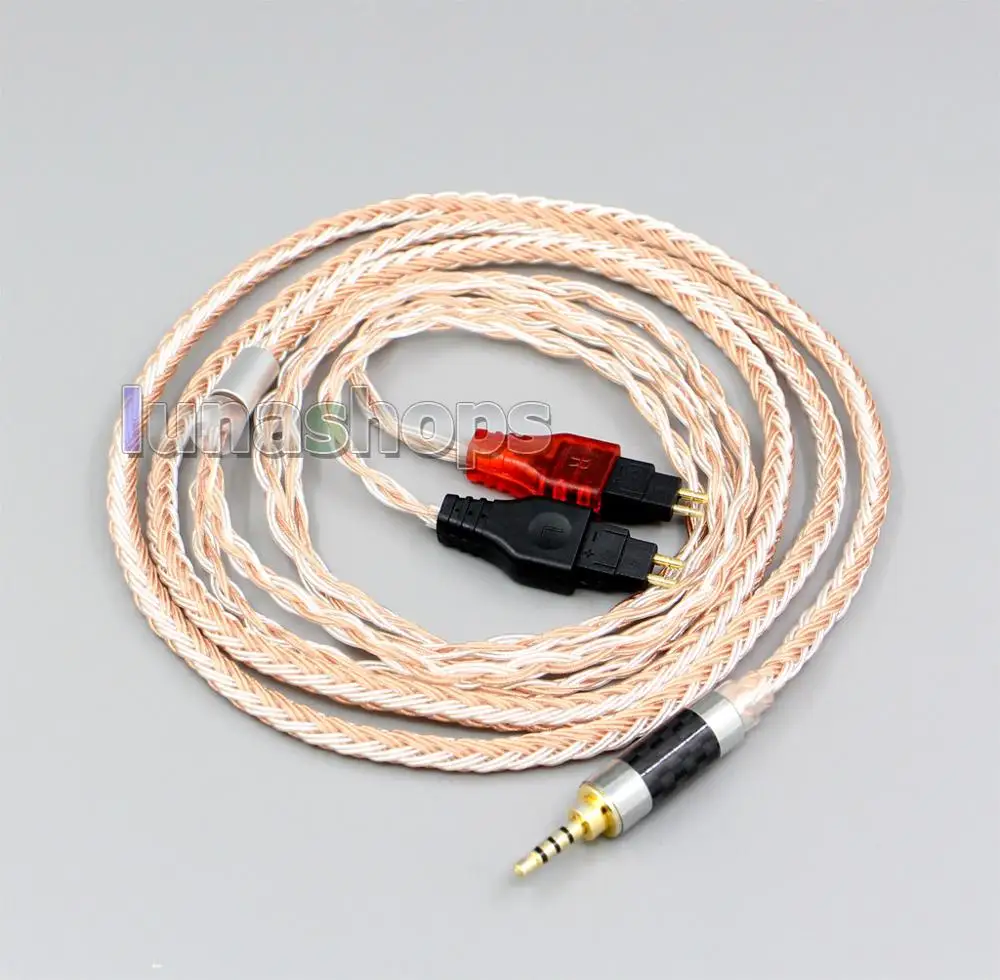 LN005980 3 5mm 2 5mm 4 4mm XLR 16 Cores OCC Silver Plated Mixed Headphone Cable For Sennheiser HD660s HD650 HD600 HD580 HDxxx