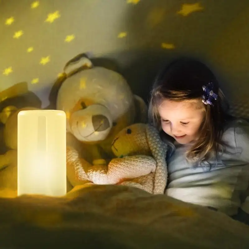 

Living Room Table Light LED Night Light Alarm Clock Touch Wake Up Light Sunrise Simulation Colorful Night Lamp 2019