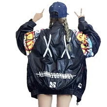 Spring Flower Jacket Embroidery Bomber Jacket Bolero Unisex Oversized Windbreaker jeans coat High Quality Harajuku BF Basic Coat