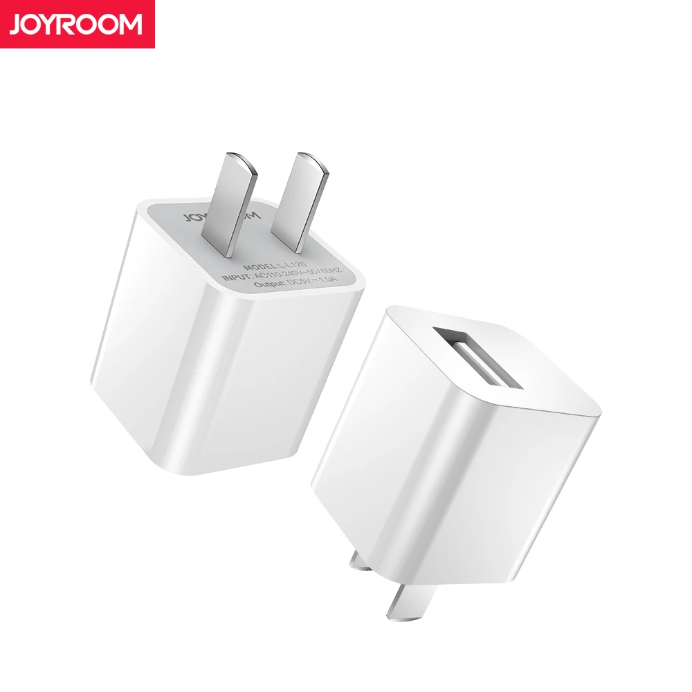 Goede Joyroom 5V1A Mobiele Telefoon Reizen Lader Voor iphone 8X7 Plus Xiaomi US Plug Enkele Poort Universele USB Lader Ultra licht