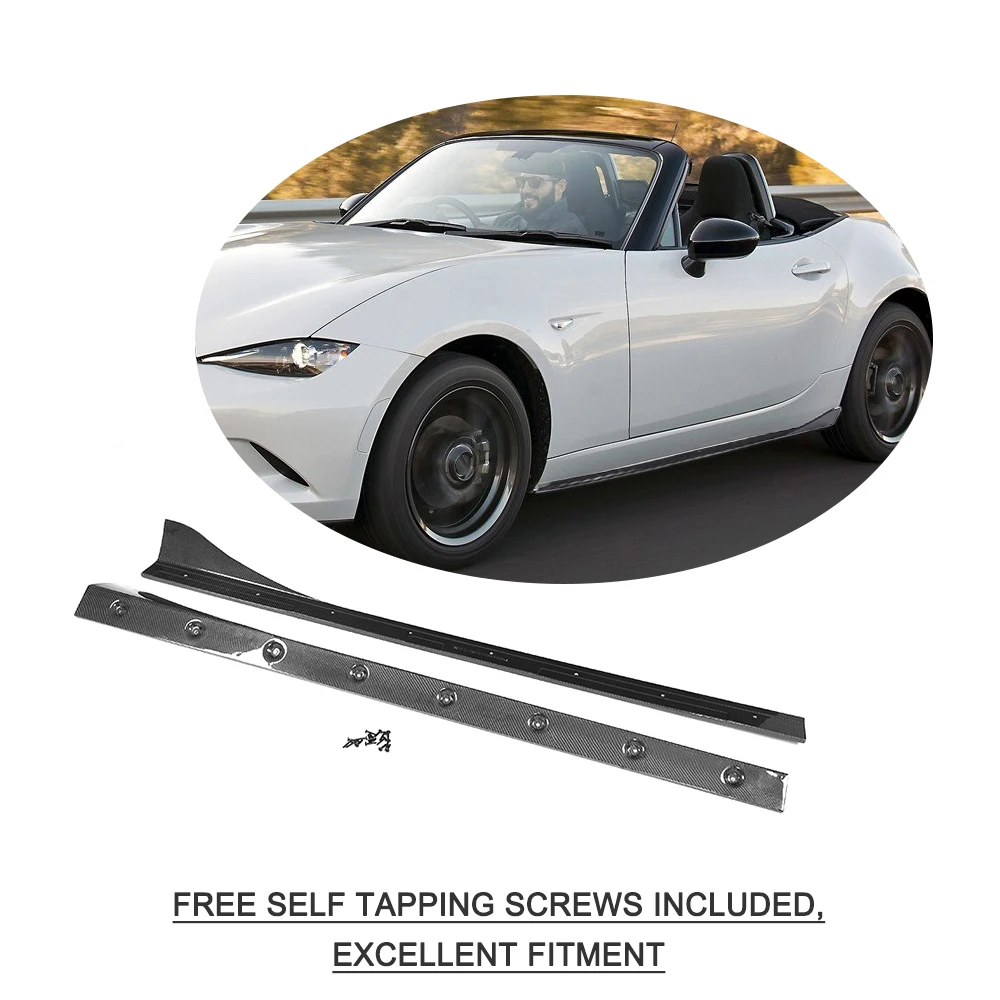Боковые юбки из углеродного волокна защитные фартуки для дверей Mazda MX 5 (ND) Miata