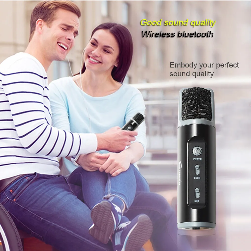 HIPERDEL bluetooth динамик беспроводной емкостный микрофон сотовый телефон