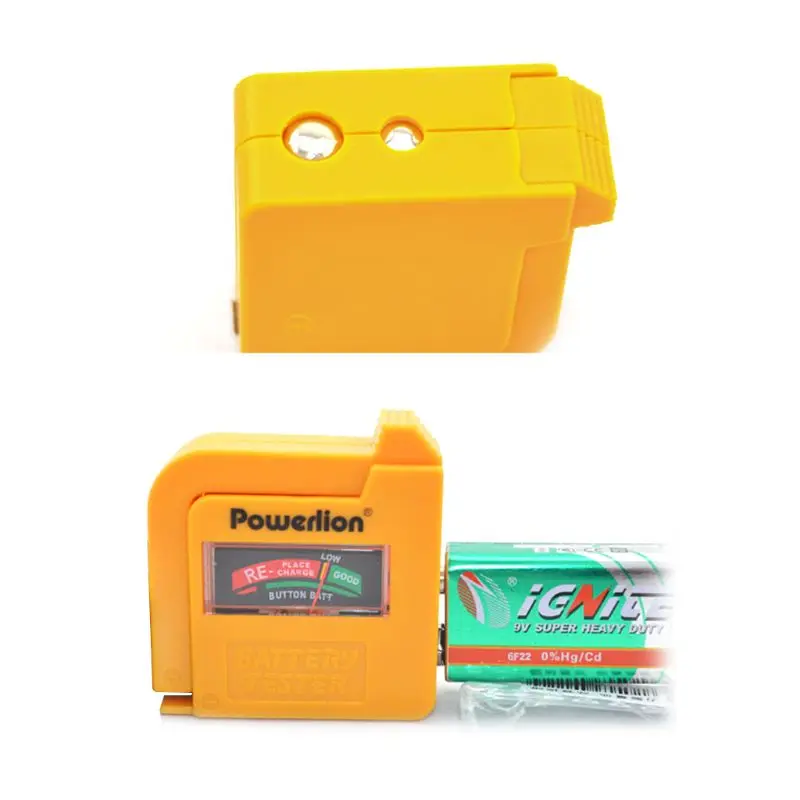 

Portable Handheld Design Cell Battery Checker Universal Button Battery Volt Tester for AA/AAA/C/D/18650/9V/1.5V Sizes