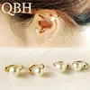 Descuento Nuevo Brincos Clip pendiente boucle d'oreille Bijoux simulado-gemelos de perla para oreja Pendientes para las mujeres chica de regalo de joyería Pendientes de botón Pendientes LZEqdrNR